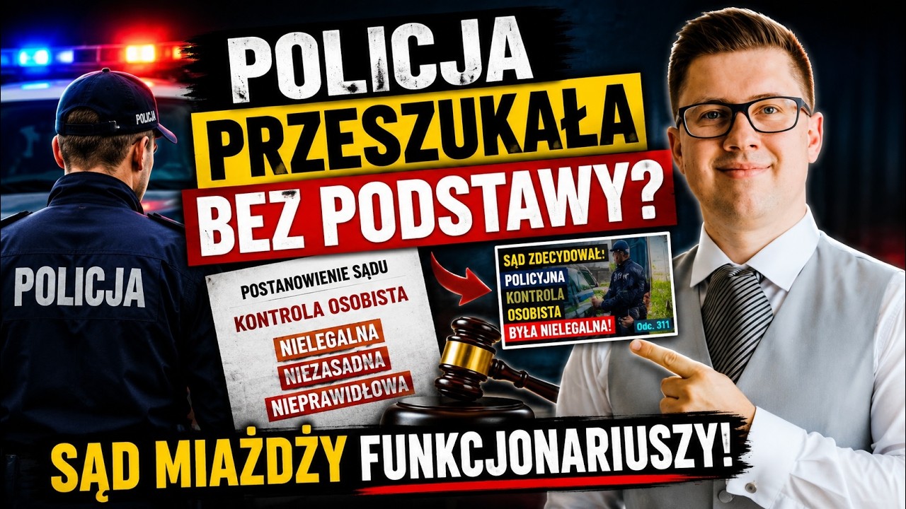NIELEGALNE legitymowanie i kontrola osobista przez policję? Komentarz prawnika