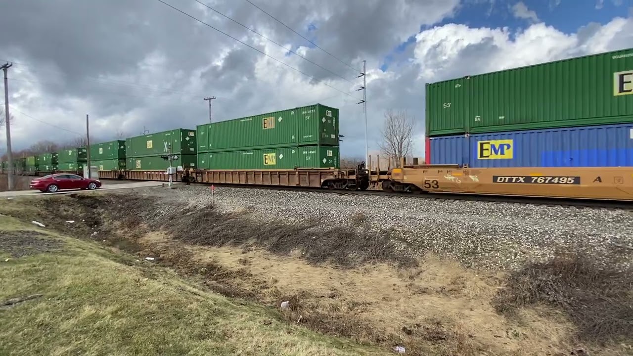 NS train #264 today with DPU passing through Harborcreek PA!