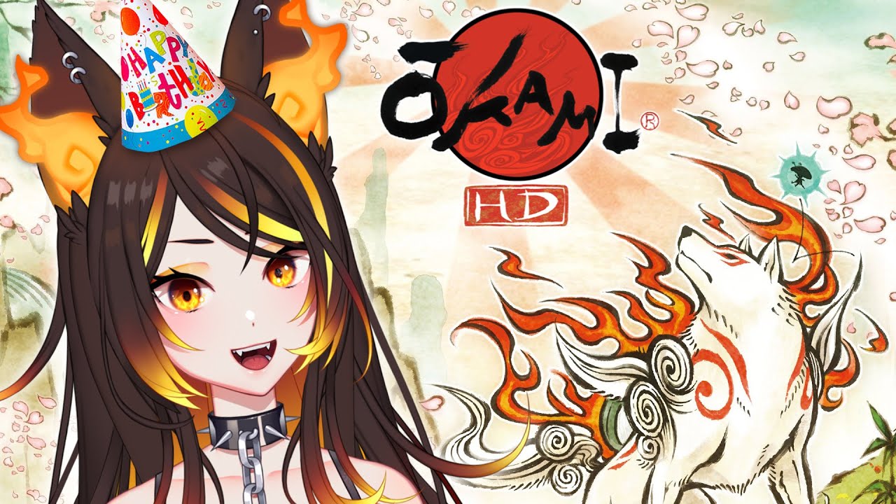 NEW OUTFIT HELLHOUND CELEBRATES HER BIRTHDAY!! (Okami Part 1)【VTuber】| Twitch VOD (9/14/22)