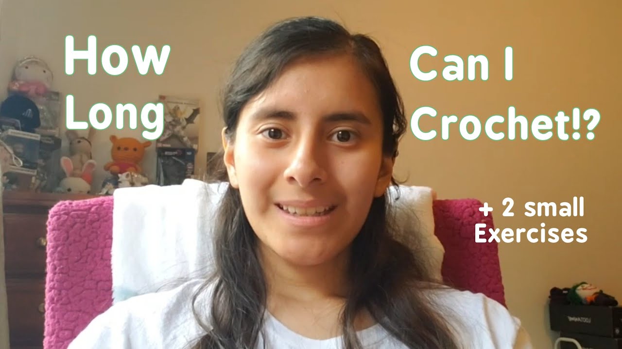 Crocheting the Mismagius Hat from Pokemon Go | How much can I crochet in 1 day? | Exercises!