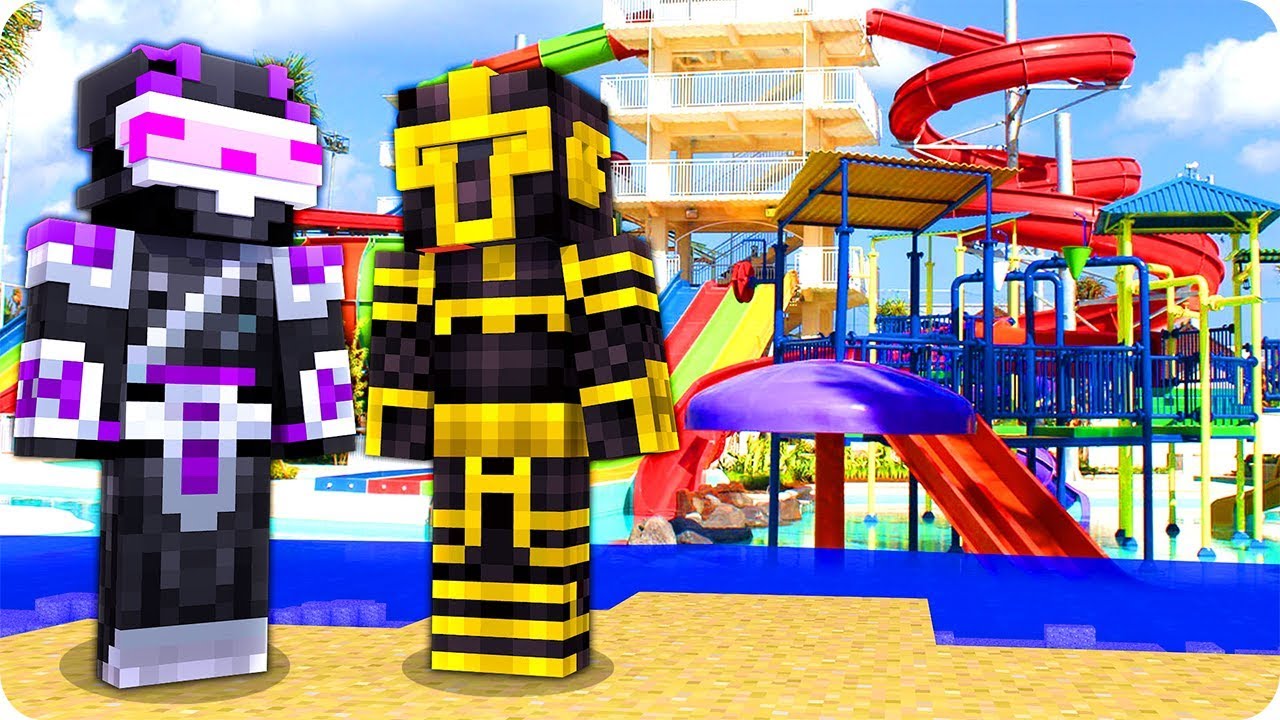 VAMOS AL MEJOR PARQUE ACUÁTICO DE MINECRAFT 🌊😍