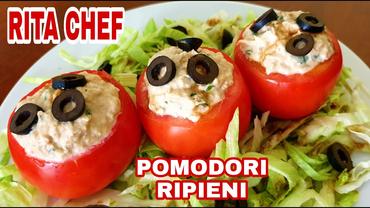 POMODORI RIPIENI TONNATI🍅RITA CHEF | Senza cottura, un piatto veloce e gustoso.