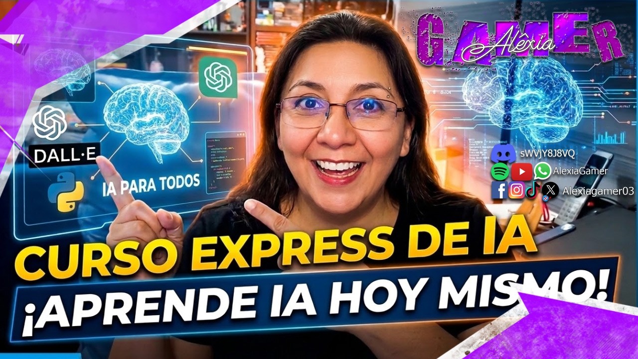 Curso Express de IA, ¡Aprende hoy mismo!  #alexiagamer