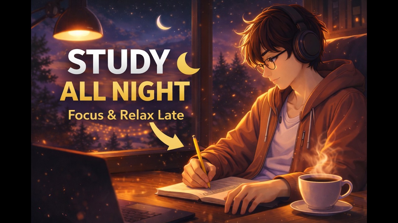 Moonlight Study Mix 🌙 Deep Focus Lofi for Late Night Work