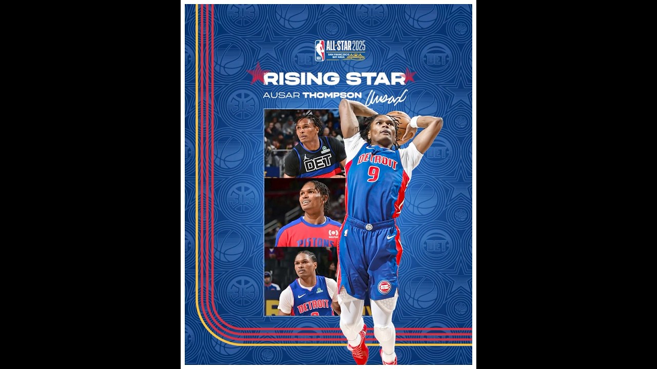 Ausar Thompson is heading to #nbaallstar weekend! Playing in the 2025 Rising Stars game ⭐️ #nba