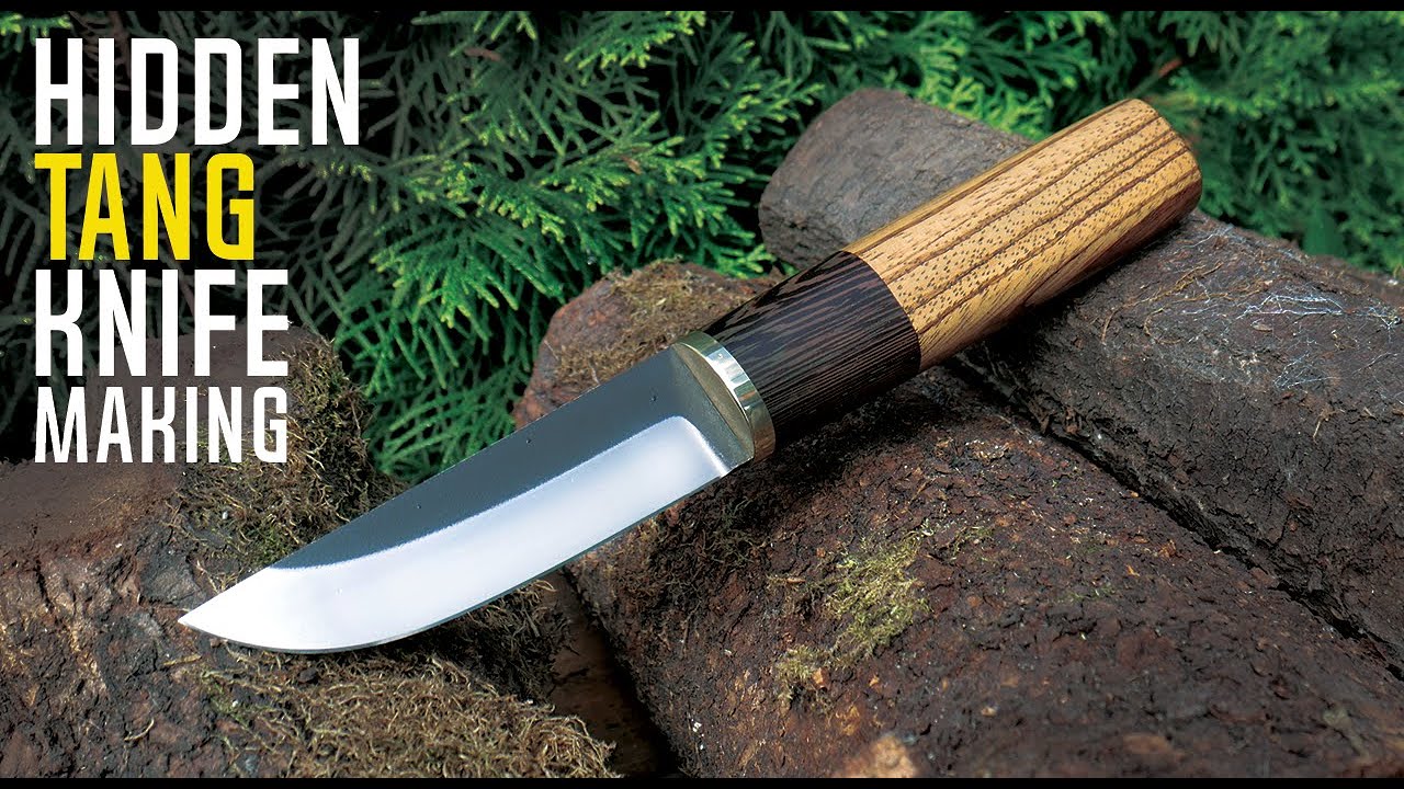 Simple HIDDEN TANG Blade - Knife Making