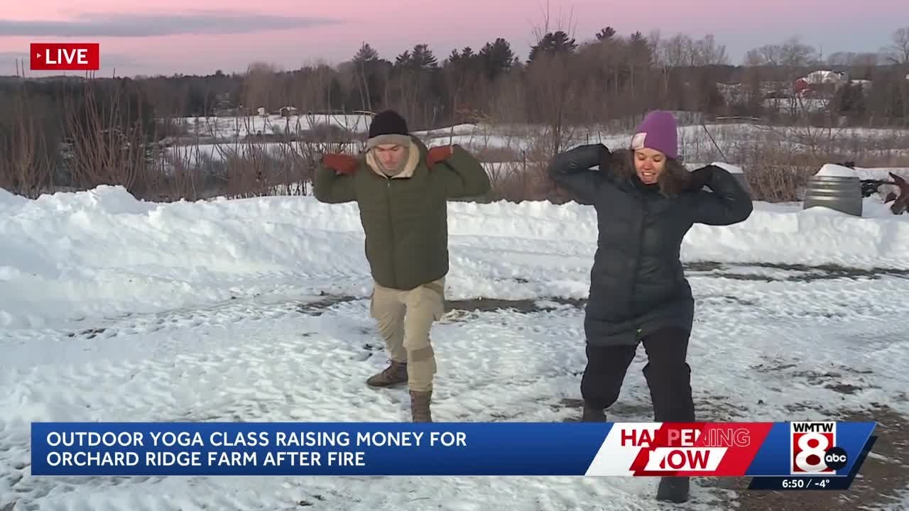 Yoga class looks to help raise money for Orchard Ridge Farm after fire