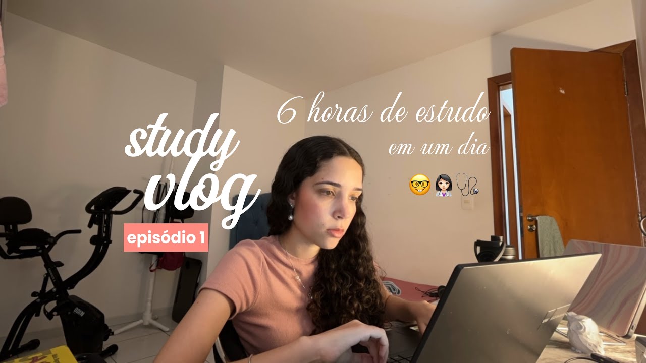 um dia de 6 horas de estudo – study vlog 🤓📚👩🏻‍⚕️🩺