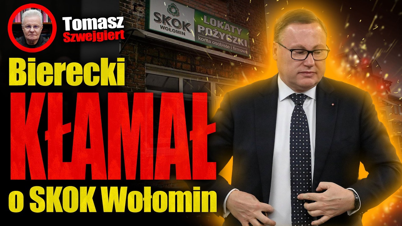 Bierecki kłamał o SKOK. Wraca afera SKOK Wołomin,PiS chce skazać kontrolerów a nie swoich.Szwejgiert