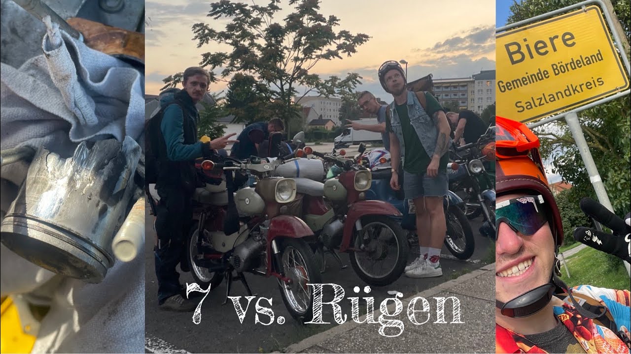 Simson Ostseetour 2023 / Anreise / Kolbenklemmer / Rügen - Olister 94