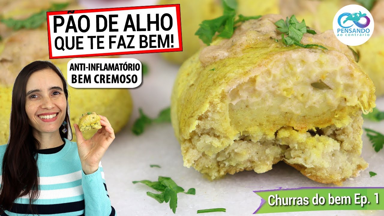 PÃO DE ALHO MAIS SAUDÁVEL COM MASSA DE BATATA DOCE! VEGANO E SEM GLÚTEN - Churras do bem, EP 1