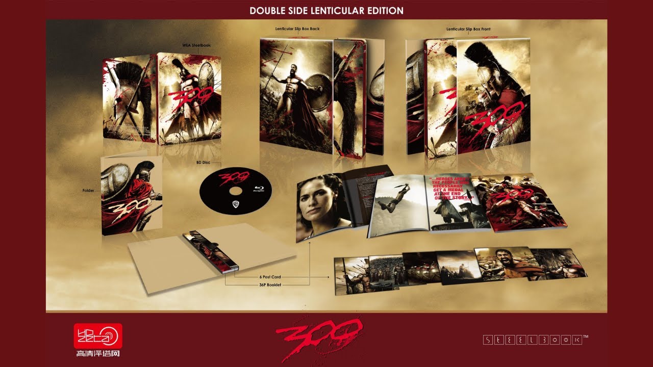 300 - HDzeta Exclusive Doubleside Lenticular Edition Steelbook Blu-ray Unboxing