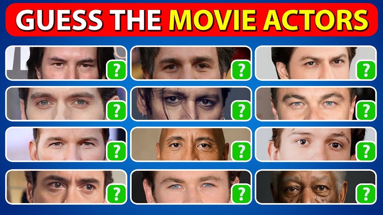 Guess the Movie Actor by Their Eyes 🎬🔥 | 60 Quiz | Quiz Know