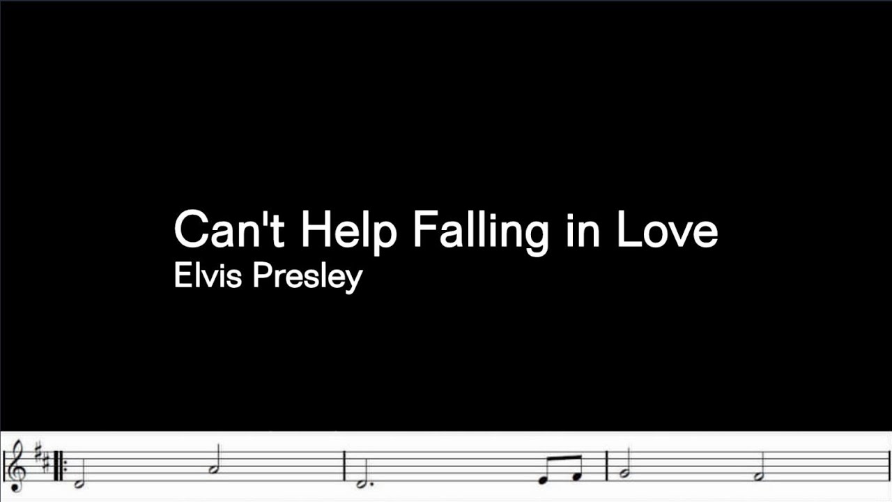 Can't help falling in love with you. Bb trumpet play along.
