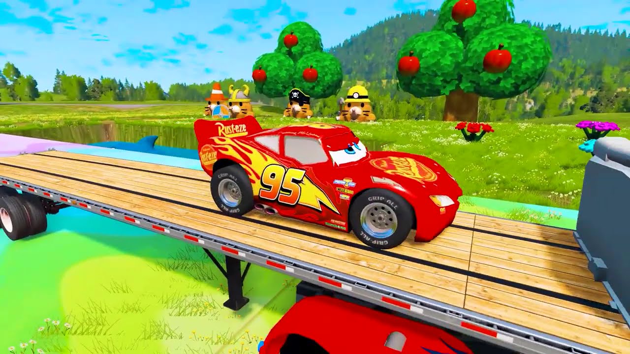 Mcqueen Car Adventure in Colorful World With Exciting Challenges