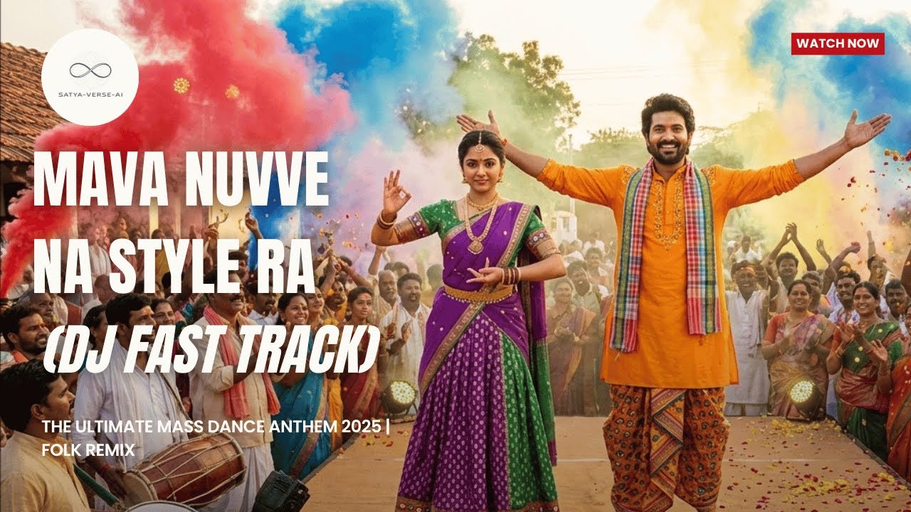 Mava Nuvve Na Style Ra (DJ Fast Track) 🔊 | The Ultimate Mass Dance Anthem 2025 | Folk Remix