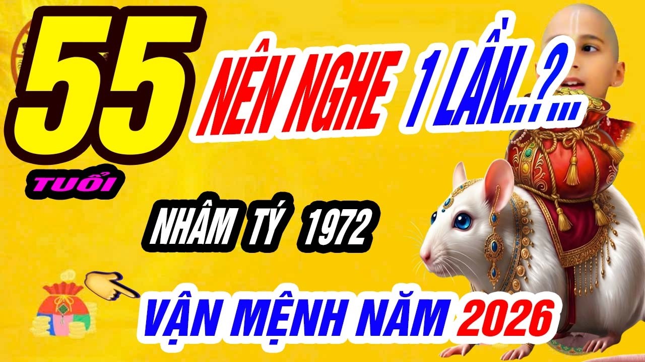 NGHE XONG AI CŨNG GIẬT MÌNH với tử vi tuổi NHÂM TÝ 1972 trong năm bính ngọ 2026