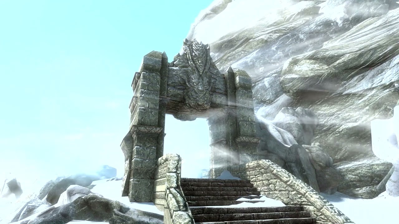 Skyrim Winter Ancient Monument Ambience To Sleep, Study, Relax || Ambience Immersion