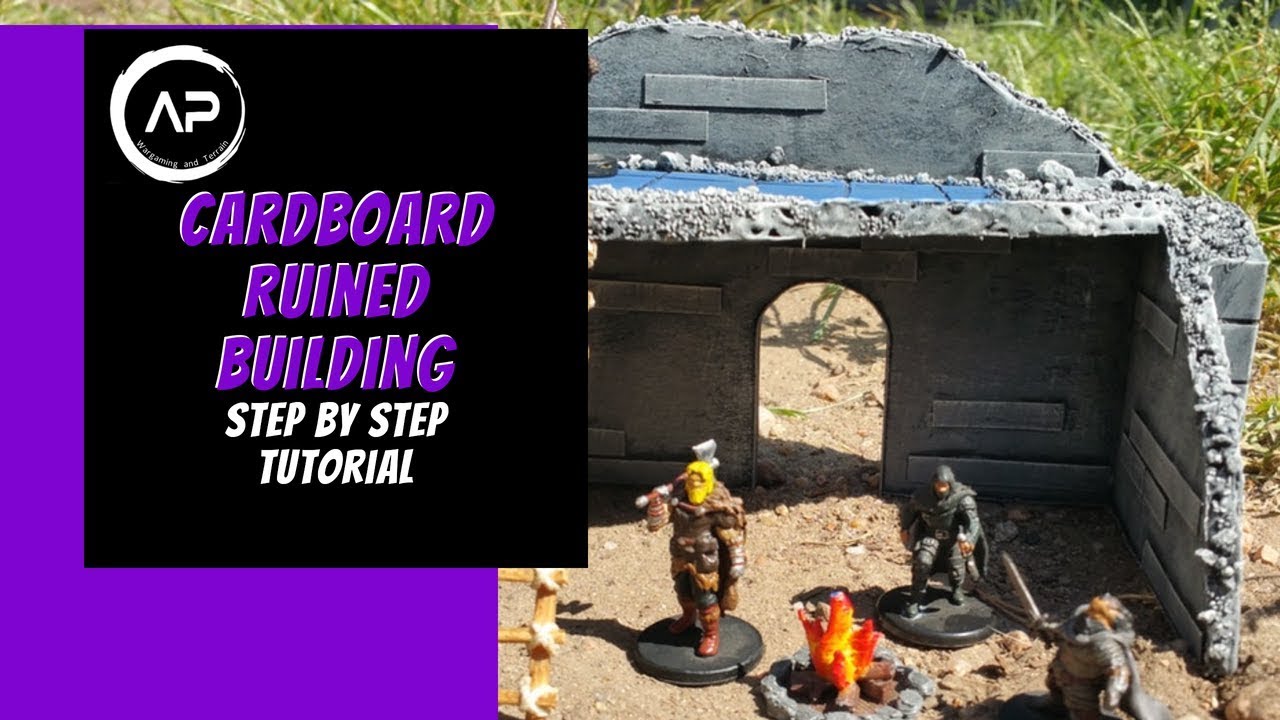 Ruined Building For D&D and Frostgrave (99% Cardboard Build)