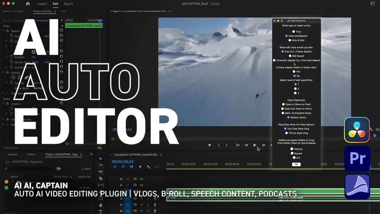 AI Auto-Editor for Videos | AI AI, CAPTAIN