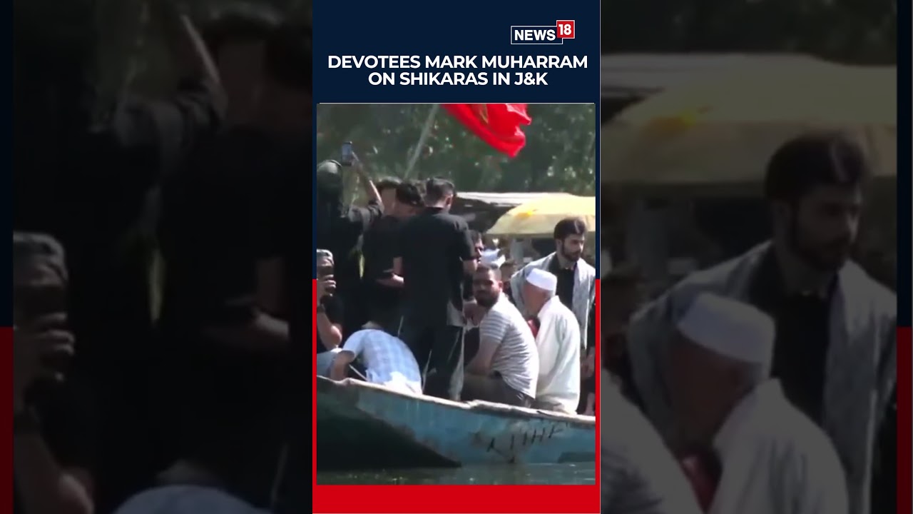 Muharram Procession Glides Across Dal Lake, Decorated Shikaras Carry Devotees In Srinagar | N18S