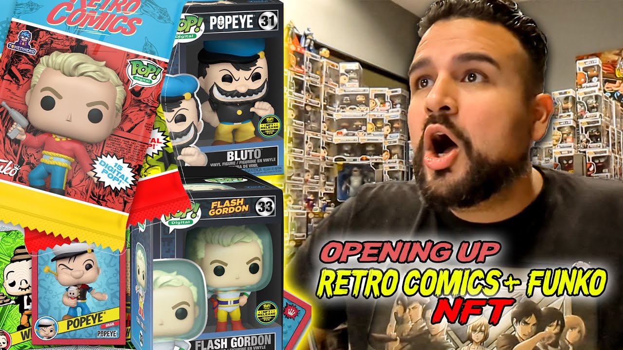 I BOUGHT 6 PACKS OF RETRO COMICS + FUNKO DIGITAL POP NFT's | I PULLED A LEGENDARY FUNKO NFT!