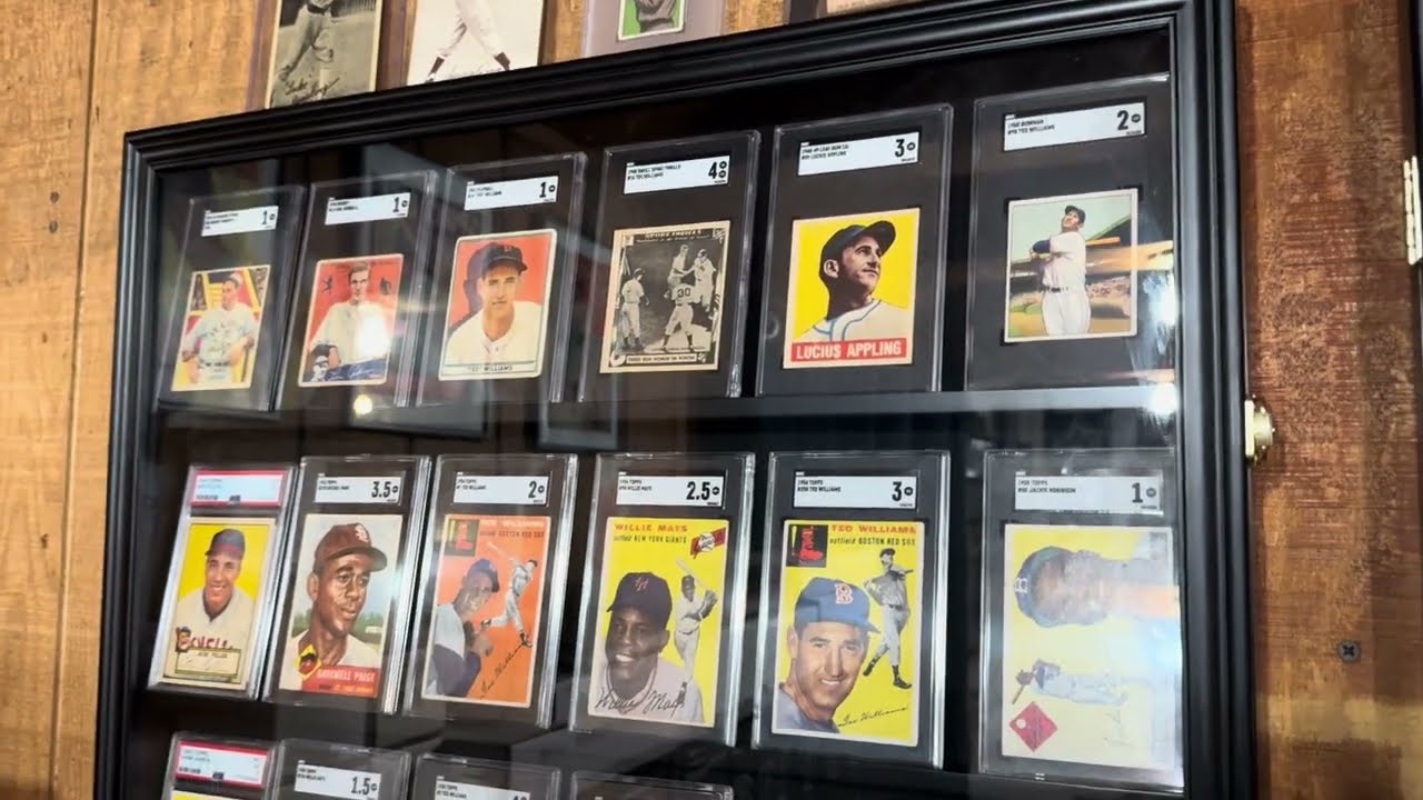 I’m so happy, my baseball card room is finished.  