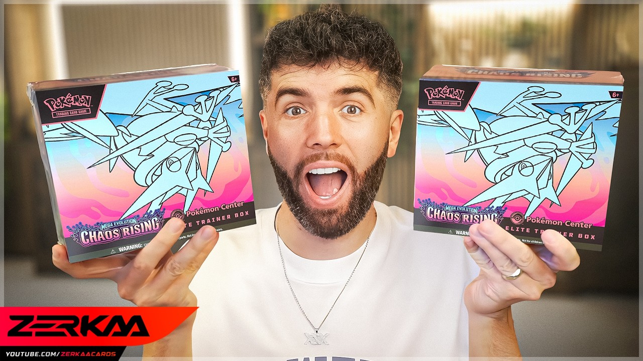 Я открыл два *НОВЫХ* набора Elite Trainer Box Pokemon Chaos Rising...