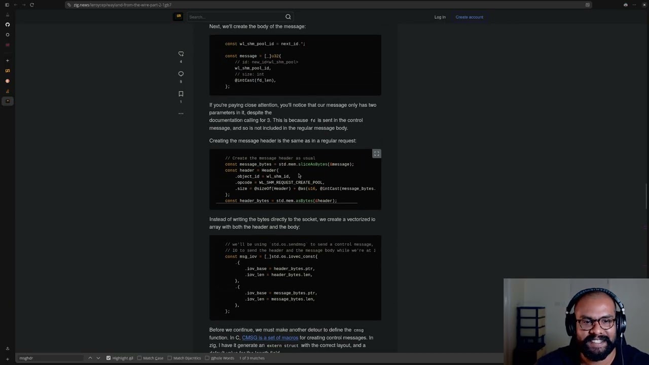 Building a debugger With Zig For Zig | Wayland Window not yet but there are some new errors :D