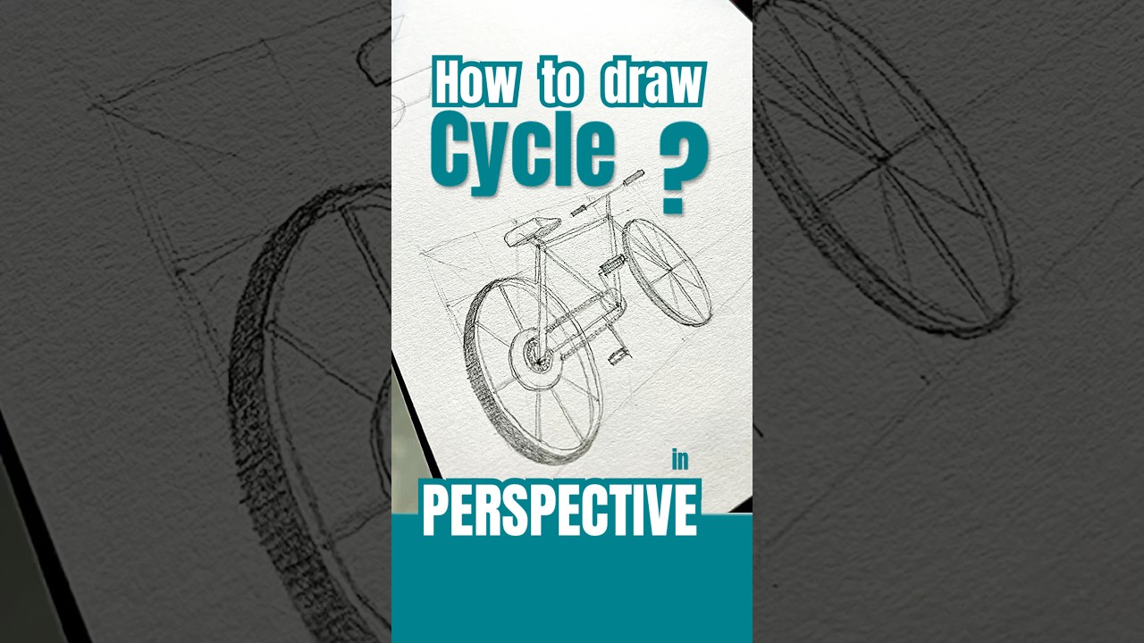 #howtodraw #cycle #perspective #easydrawing  #2d3d #nid  #tutorial #exampreparation #nata #jeebarch