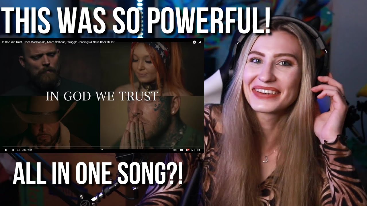 "In God We Trust" Tom MacDonald, Nova Rockafeller, Adam Calhoun & Struggle Jennings (REACTION)