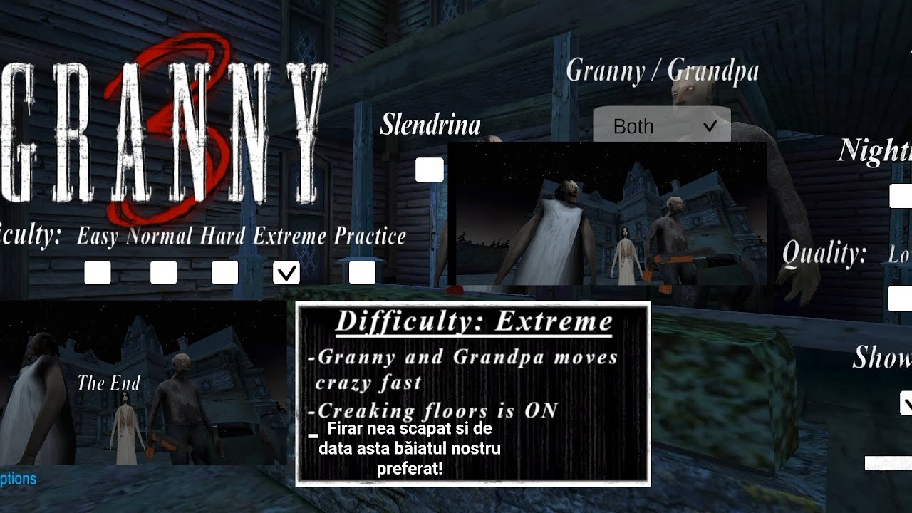 Primul care scapă pe Granny3-Extreme mod
