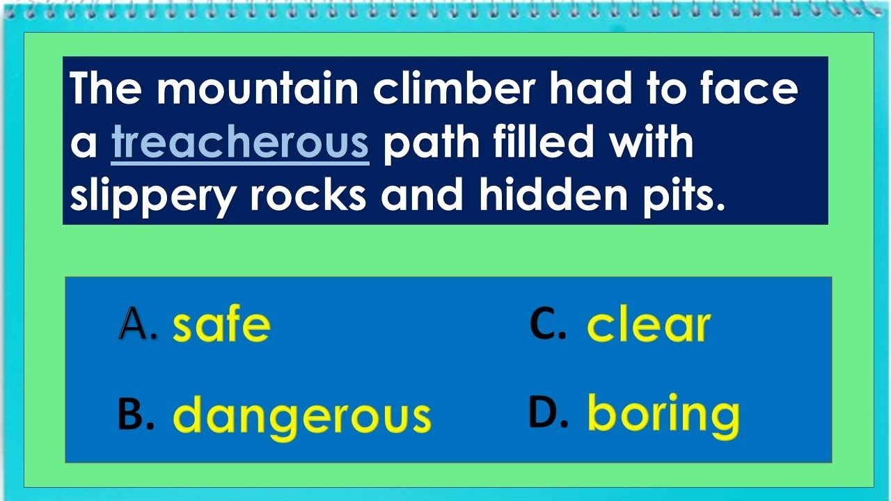 Vocabulary Test  - Context Clues