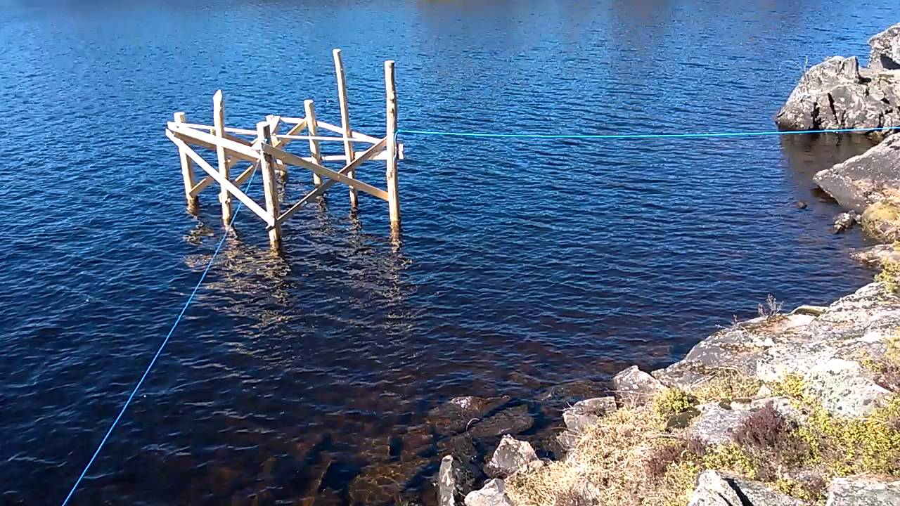 Hvordan bygge brygge på peler pæler pillarer i ferskvann 2
