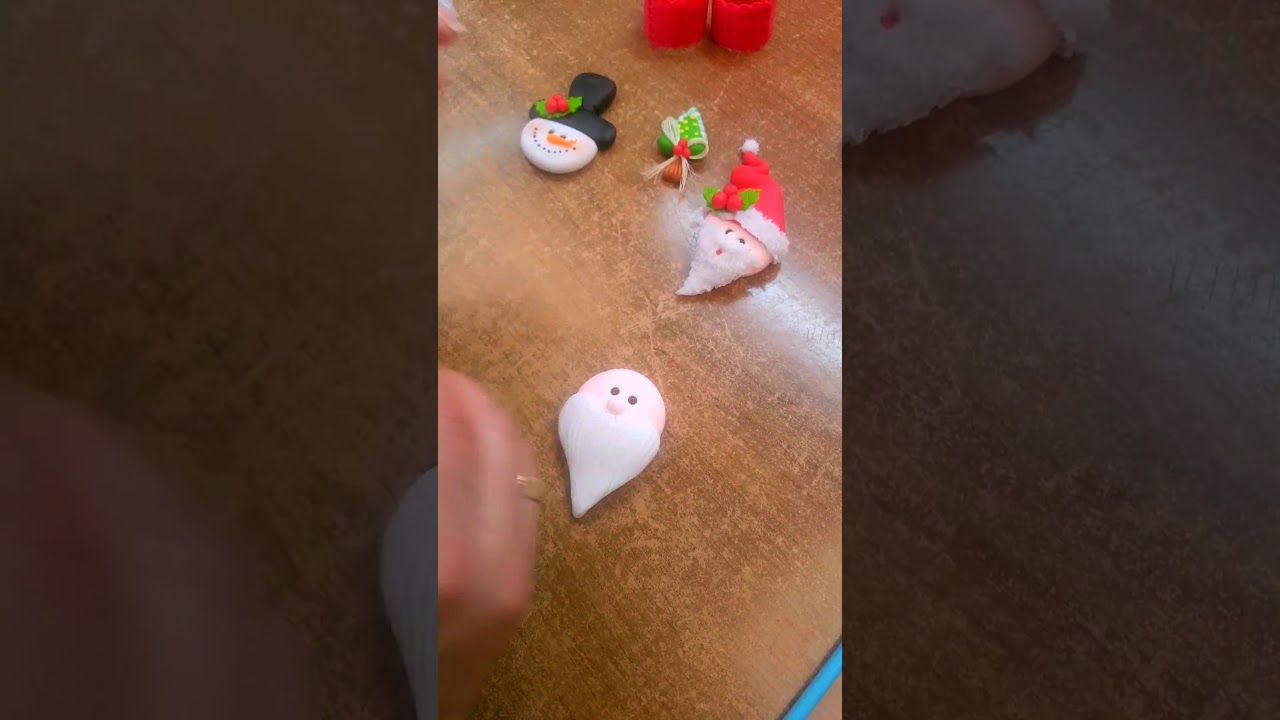 Apliques para Navidad en Porcelana fría