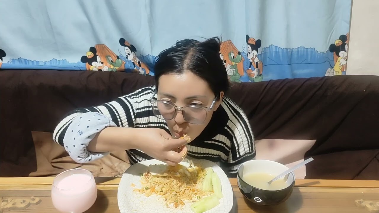 Today🍛🍜🥛mukbang😋