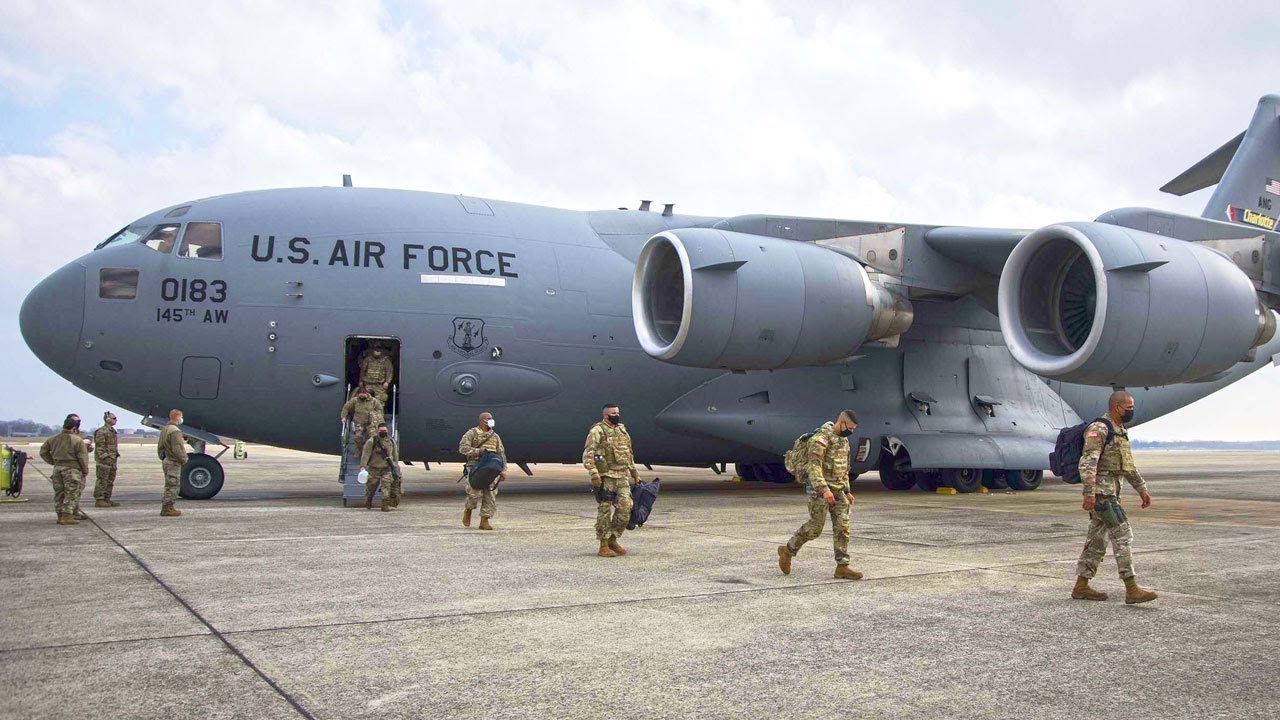 ANG Bring National Guard Troops to Washington D.C., for Presidential Inauguration Support