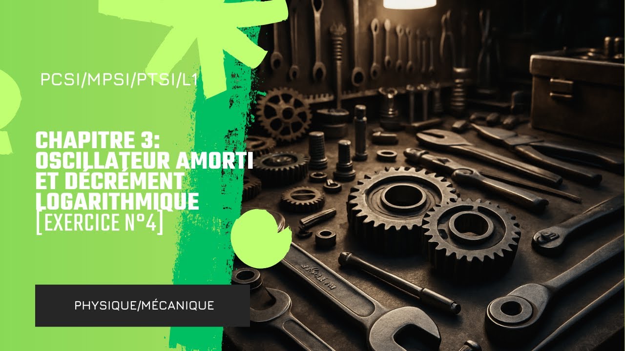 [Physique prépa SUP/L1] [Méca] [Exo 4] Chapitre 3 : Décrément logarithmique