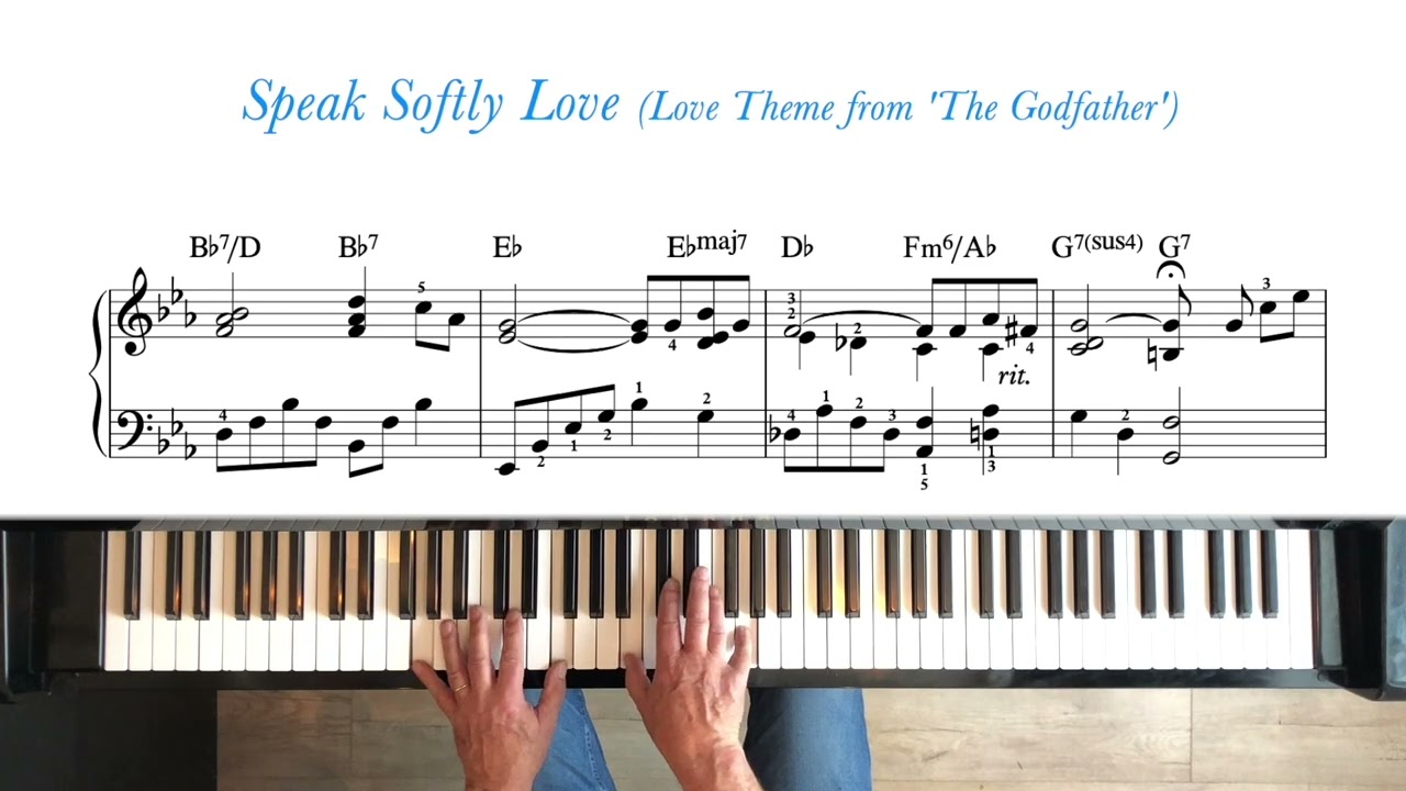 Speak Softly Love (Theme from 'The Godfather') | Early Intermediate Piano Tutorial + Sheet Music