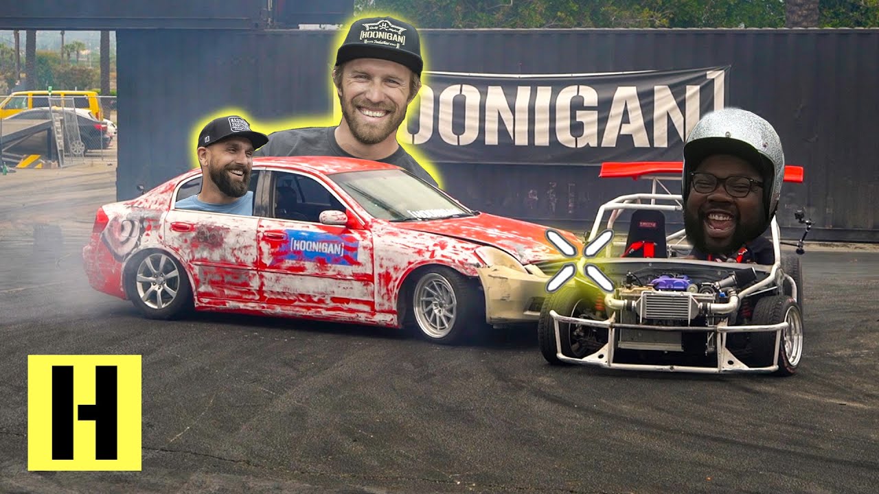 Тандемы на работе? G35 и ShartKart: командный опыт Hoonigan в Burnyard