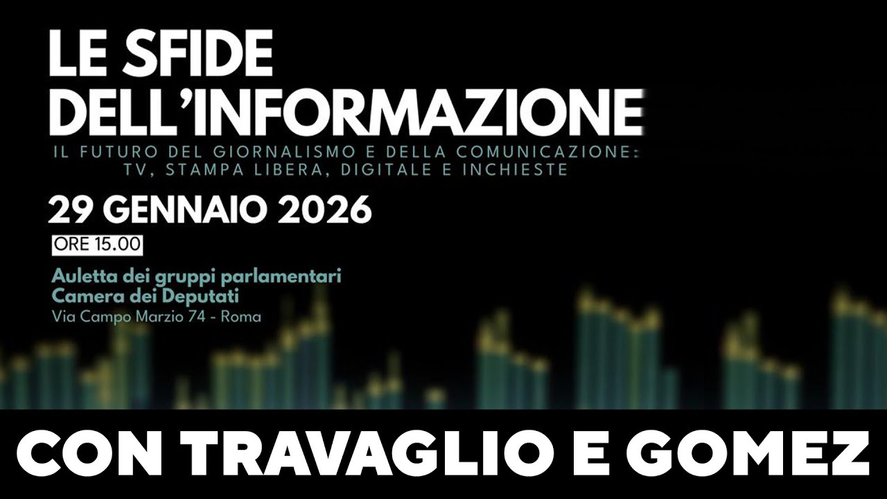Le sfide dell'informazione: la diretta con Peter Gomez e Marco Travaglio