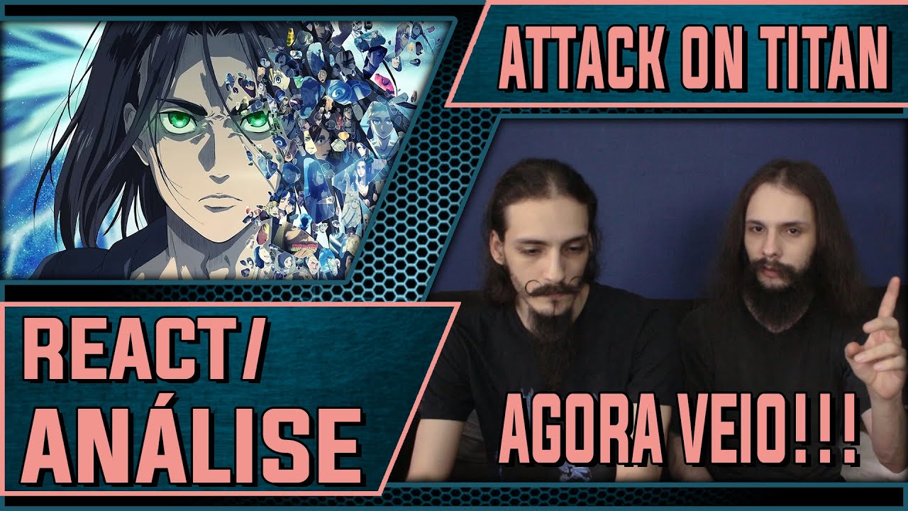 [REACT/ANÁLISE] SEGUNDA ABERTURA DE SHINGEKI NO KYOJIN - THE RUMBLING - ESSA MÚSICA TÁ PESADA DEMAIS