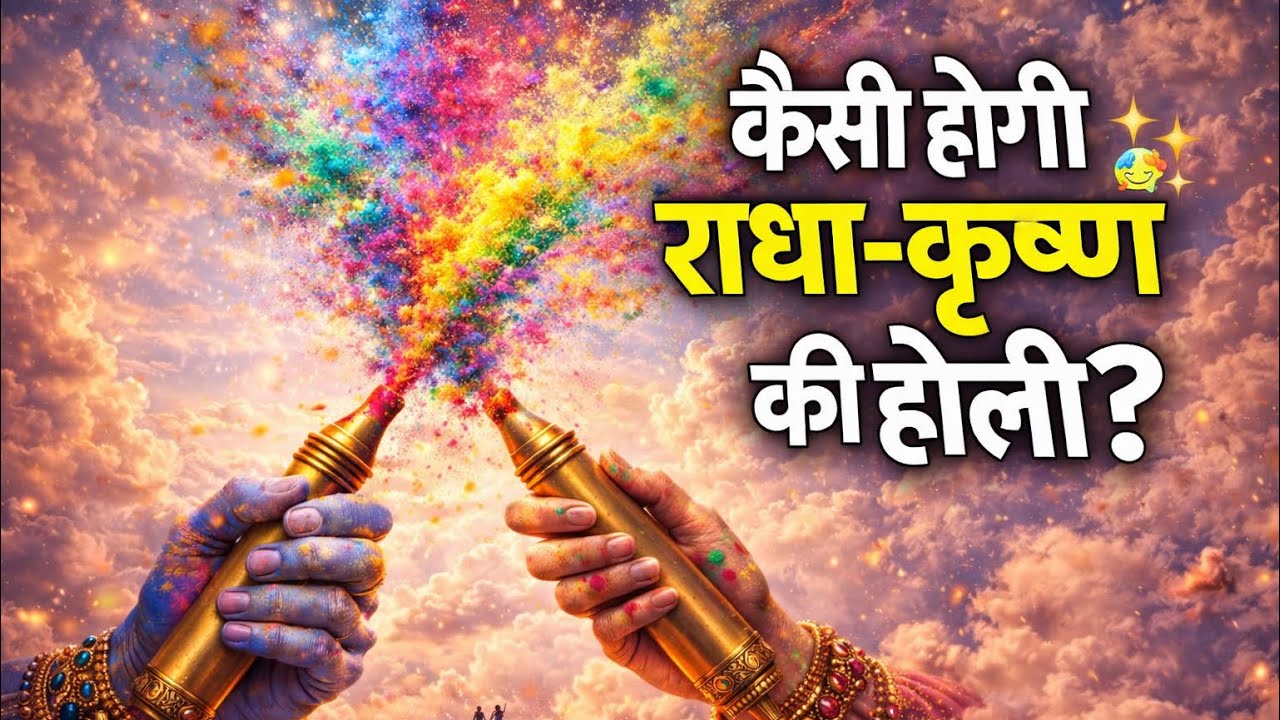 राधा-कृष्ण की दिव्य होली 🔥 | रंगों का महाकाव्य 2026
