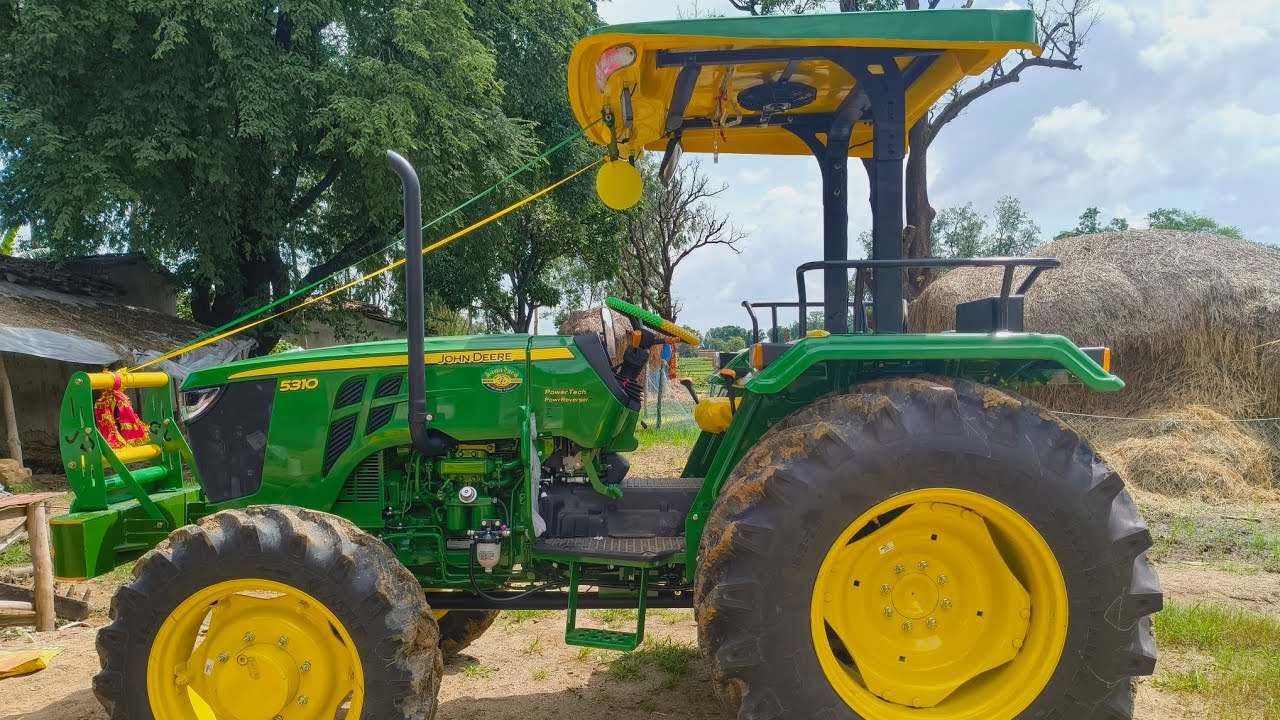 My John deere 5310 PR model ka first service 100hr me !! #Green Hulk 💚#johndeere #tractor 