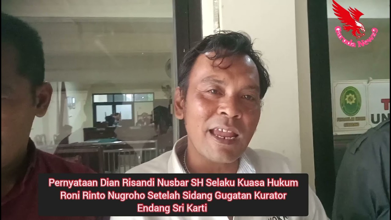 Pernyataan Dian Risandi Nusbar SH Selaku Kuasa Hukum Roni Rinto Nugroho Setelah Sidang Gugatan Ku