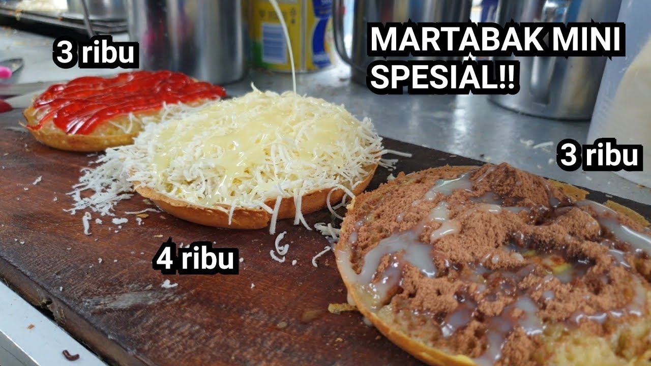 MARTABAK MINI SPESIAL Jam 2 Siang Udah Habis !! Harga 3-4 Ribu - Banyak Pilihan Toppingnya!