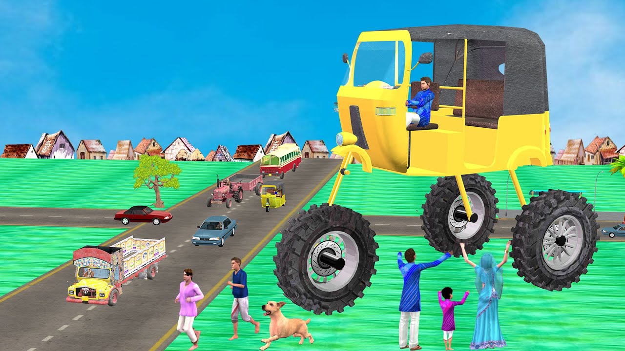 बडा पॉव ऑटो रिक्शा Bigfoot Auto Rickshaw Wala Comedy Video हिंदी कहानिया Hindi Kahaniya Comedy Video