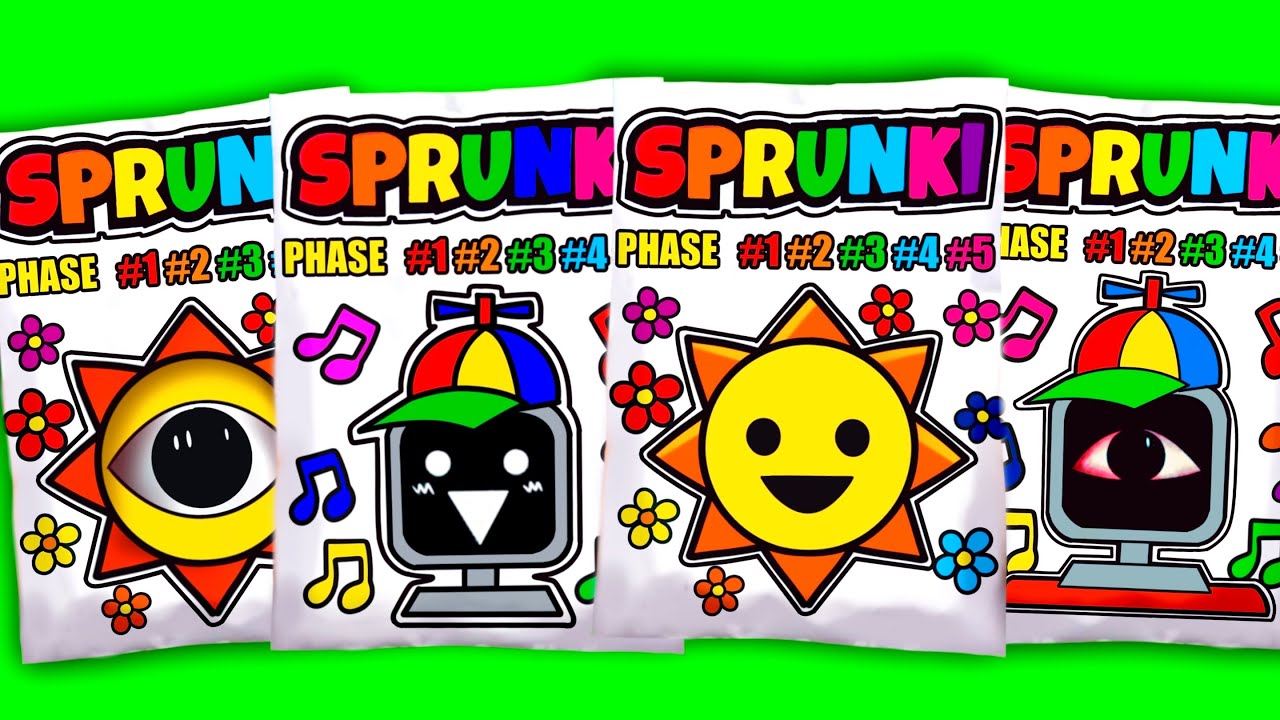 🌈SPRUNKI Blind Bag Mr.Fun, Mr.Sun | ASMR Phase 1vs2vs3vs4 squishy