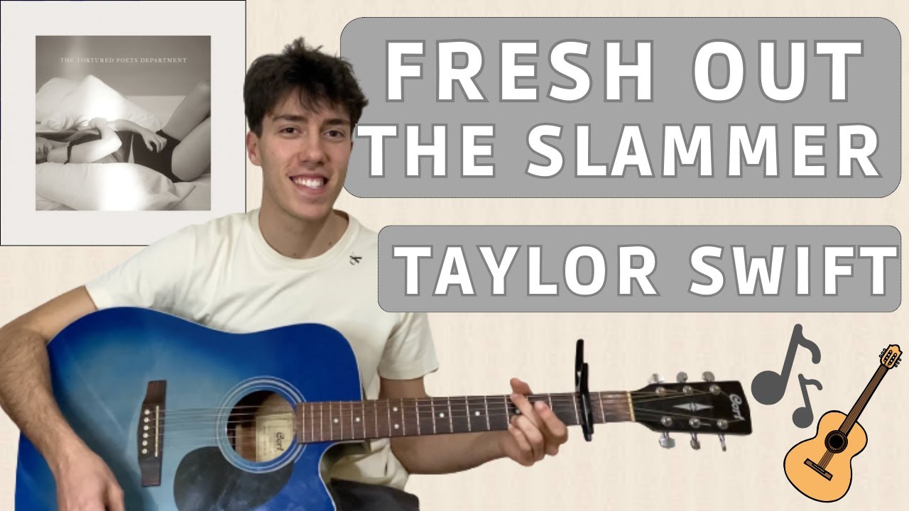 Taylor Swift - Fresh Out The Slammer EASY guitar cover (tabs + chords + lyrics) 🎸🎶🤍