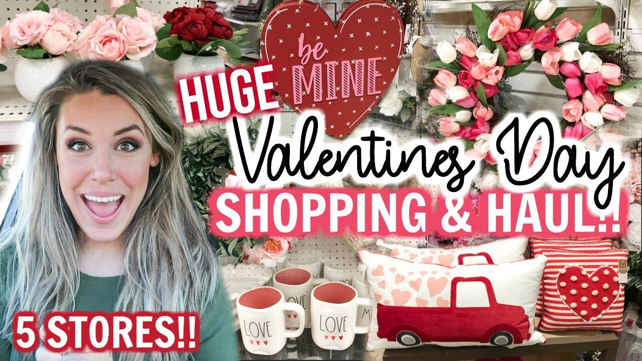 HUGE VALENTINES DAY DECOR SHOP WITH ME AND HAUL 2020 w/ VALENTINES DAY DECORATING IDEAS!